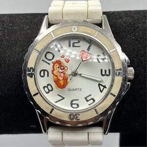 Cream & Silver Men's Watch